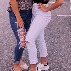 White madewell jeans